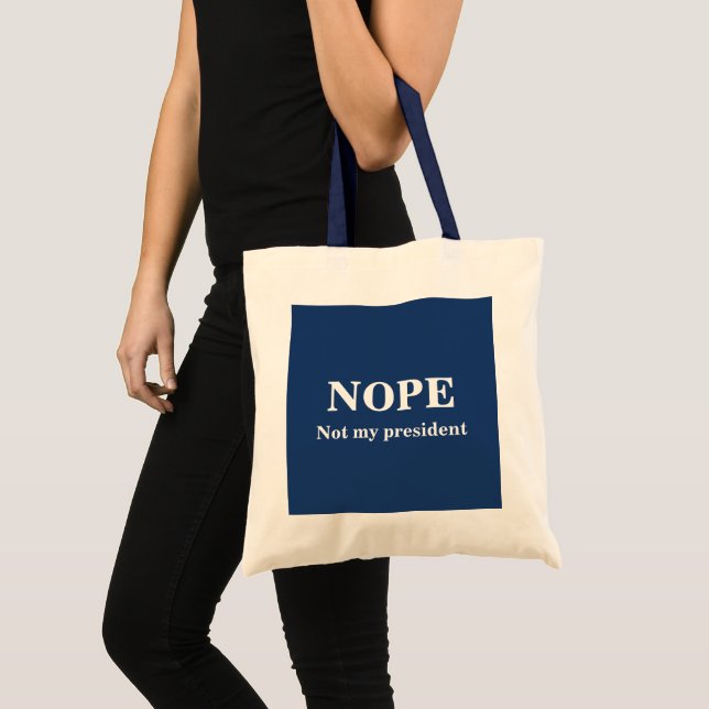 Tote Bag NON, pas mon président personnalisable (Devant (produit))