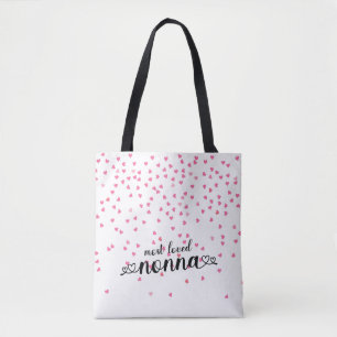 Tote Bag Nonna la plus aimée des coeurs