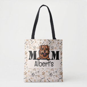 Tote Bag Norfolk Terrier Peeking Personnalisé