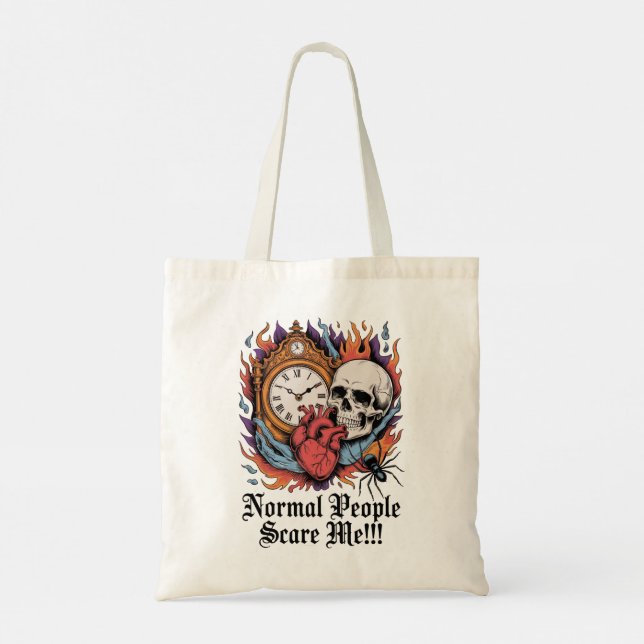 Tote Bag Normal People Scare Me (Dos)