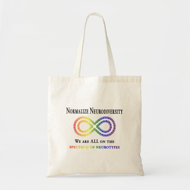 Tote Bag Normaliser la Neurodiversité (Devant)
