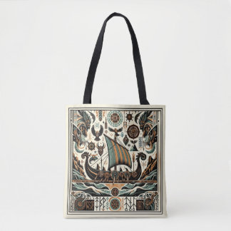 Tote Bag Norse Vikings : Une saga de la mer Antique