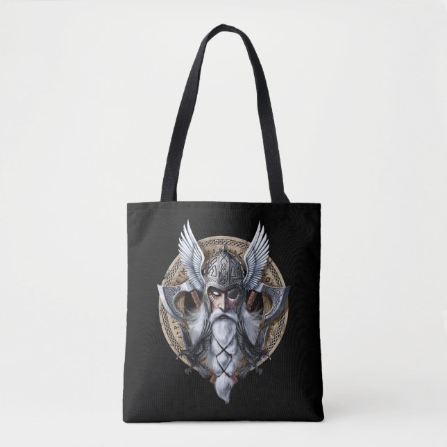 Tote Bag Norse Warrior God Odin (Devant)