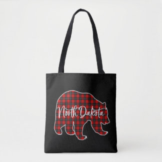 Tote Bag North Dakota USA Né et élevé Retro US State