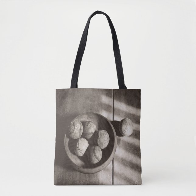 Tote Bag Nostalgie de base-ball - base-ball (Devant)