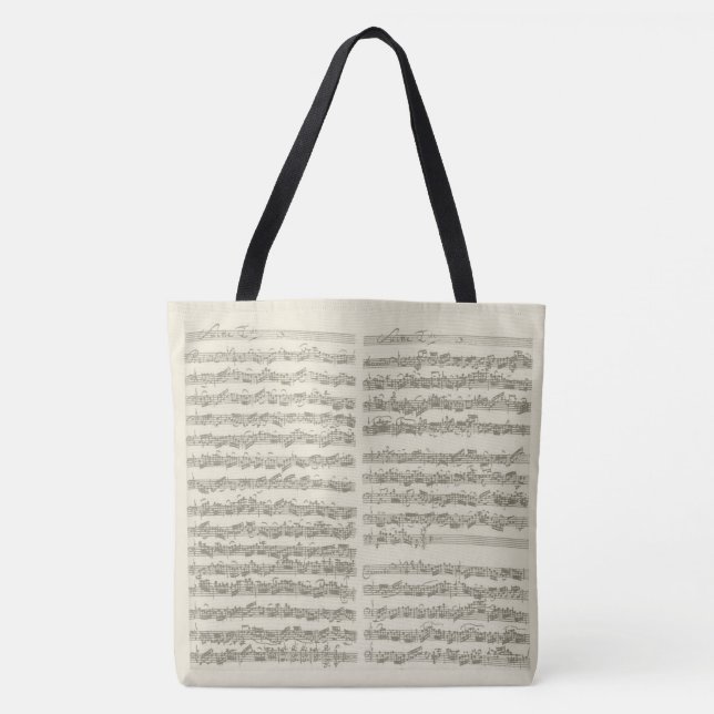 Tote Bag Notation de musique originale de suite de (Devant)