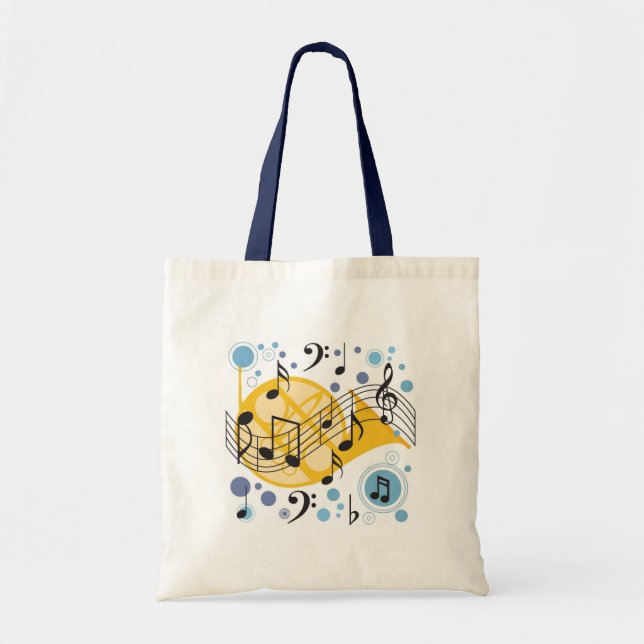 Tote Bag Notes de musique (Devant)