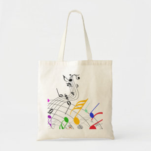 Tote Bag notes de musique sur une portée