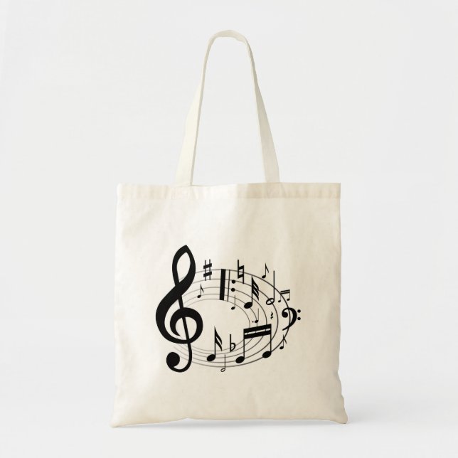 Tote Bag Notes musicales (Devant)