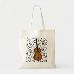 Tote Bag Notes musicales à deux basses, professeur de musiq