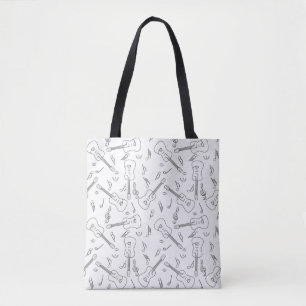 Tote Bag Notes musicales de Guitare Lines