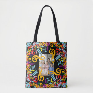 Tote Bag Notes musicales personnalisées