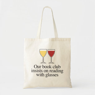 Tote Bag Notre club de lecture insiste sur la lecture avec