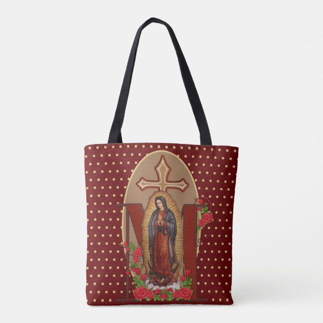 Tote Bag Notre Dame de Guadalupe Père Noël Maria Vierge esp (Dos)