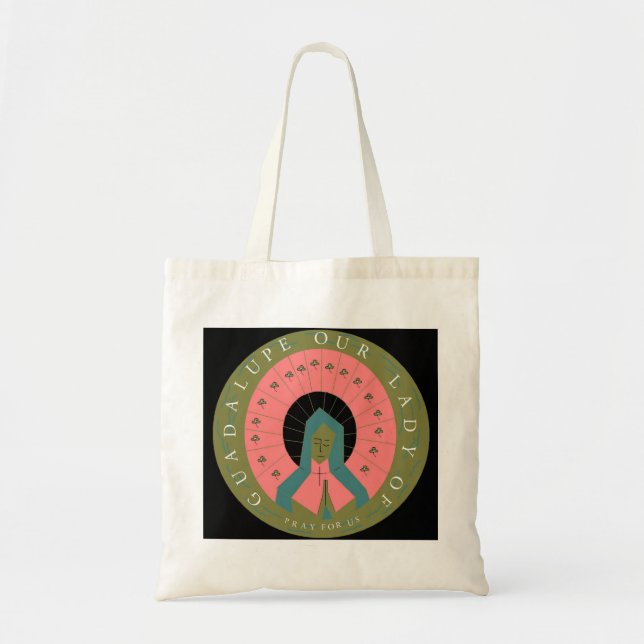 TOTE BAG NOTRE DAME DE GUADALUPE PRIE POUR NOUS (Devant)