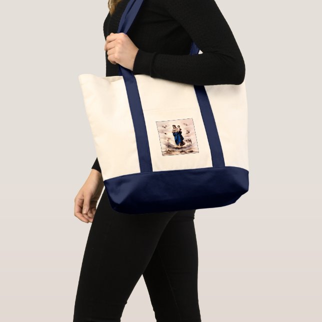 Tote Bag Notre Dame de l'Prompt Succor BW (Devant (produit))
