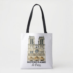 Tote Bag Notre-Dame de Paris Souvenir France Cathédrale