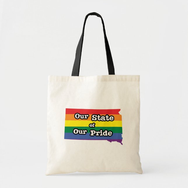 Tote Bag Notre état de notre fierté | Dakota du Sud (Devant)