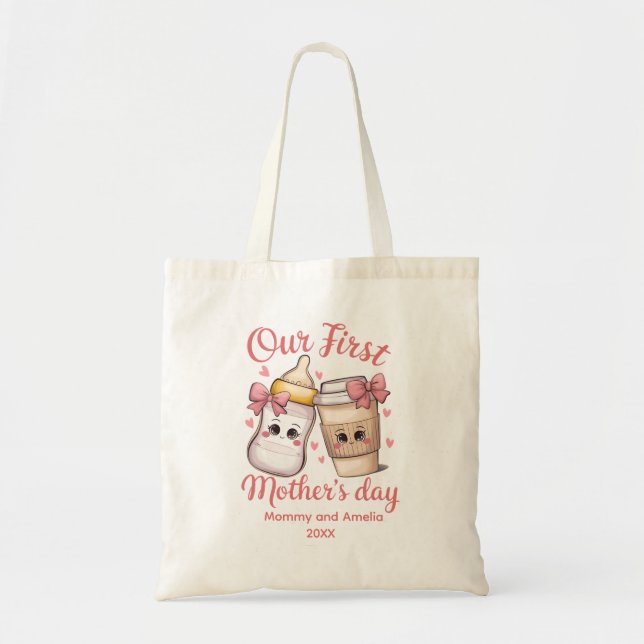 Tote Bag Notre première fête des mères (Devant)