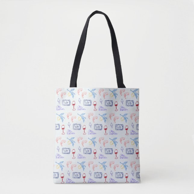 Tote Bag Nourriture côtière italienne (Devant)