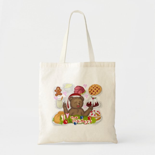 Tote Bag Nourriture de vacances (Devant)