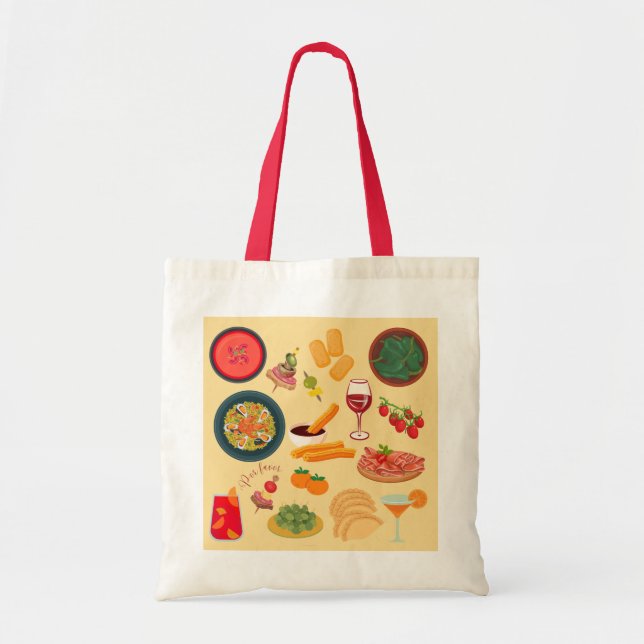 Tote Bag Nourriture Espagne (Devant)