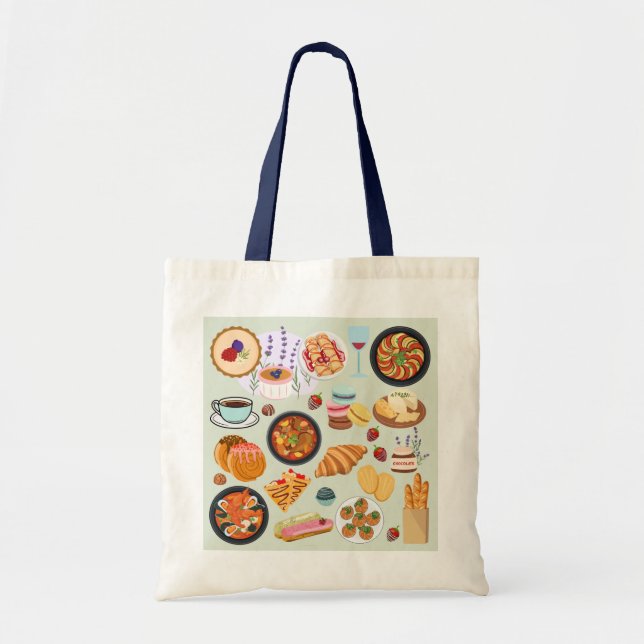 Tote Bag Nourriture française (Devant)