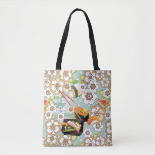 Tote Bag Nourriture japonaise : Motif 4 de sushi