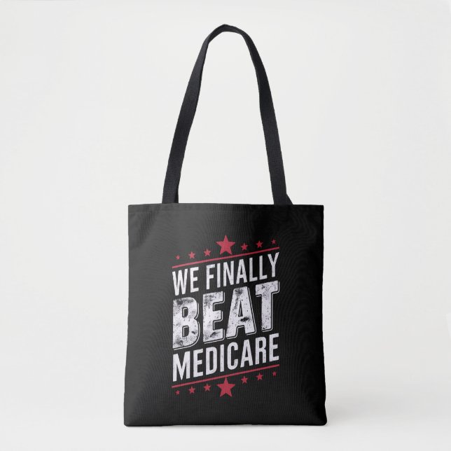Tote Bag Nous Finissons Par Battre Medicare Trump Biden Ele (Devant)