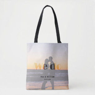 Tote Bag Nous le faisons - Romantique coucher de soleil mar