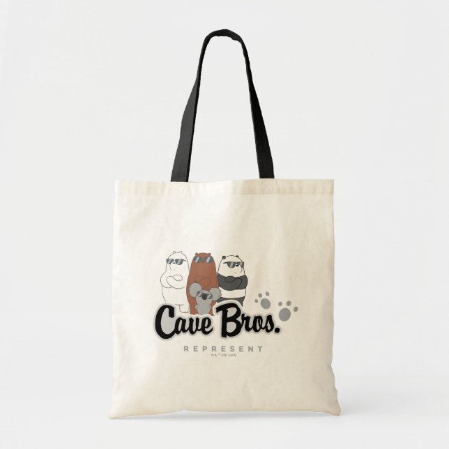 Tote Bag Nous Ours Nus - Bros Grotte. Représenter (Devant)