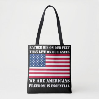 Tote Bag Nous sommes Américains (noirs) Fourre-tout