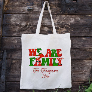 Tote Bag Nous sommes la famille personnalisée correspondant