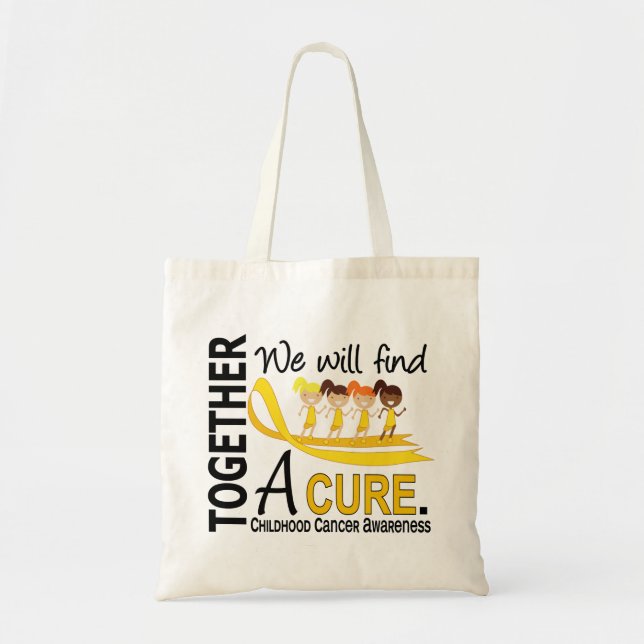 Tote Bag Nous trouverons un Cancer d'enfance de traitement (Devant)
