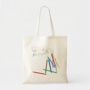Tote Bag Nous vous aimons Maman Dessin à la Craie