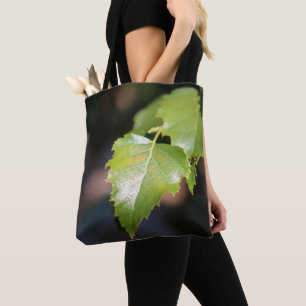 Tote Bag Nouveau Feuilles du printemps brossé Polyester Fou