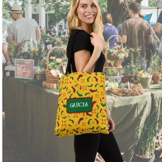 Tote Bag Nouveau-Mexique Chile rouge et verte Tamales Zia N