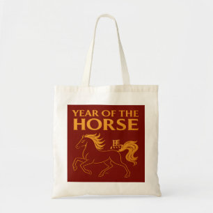 Tote Bag Nouvel An chinois du zodiaque 2026 Cheval