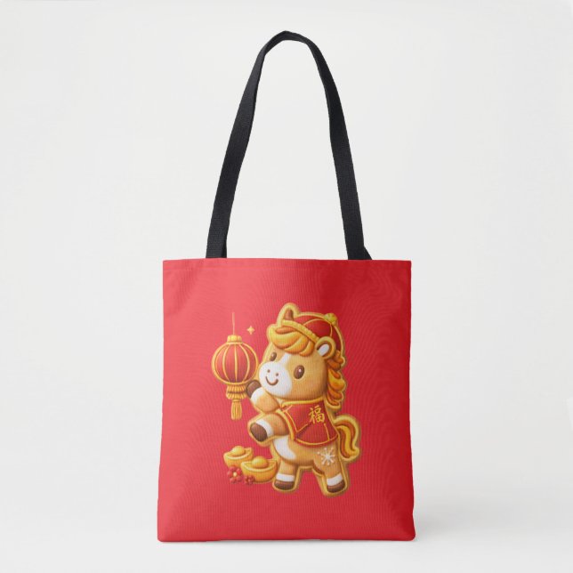 Tote Bag Nouvel an lunaire du cheval (Devant)