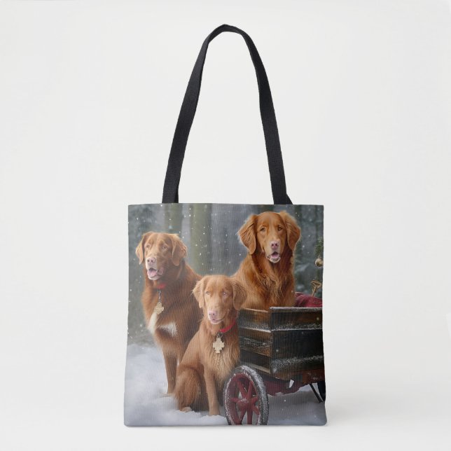 Tote Bag Nouvelle-Écosse Duck Toller Retriever Snowden (Devant)
