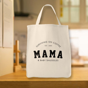 Tote Bag Nouvelle Mère Café Snuggets Mama Drôle Cadeau