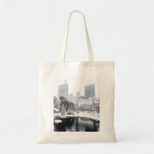 Tote Bag Nouvelle Ville de New York Hiver dans l'Art de la 