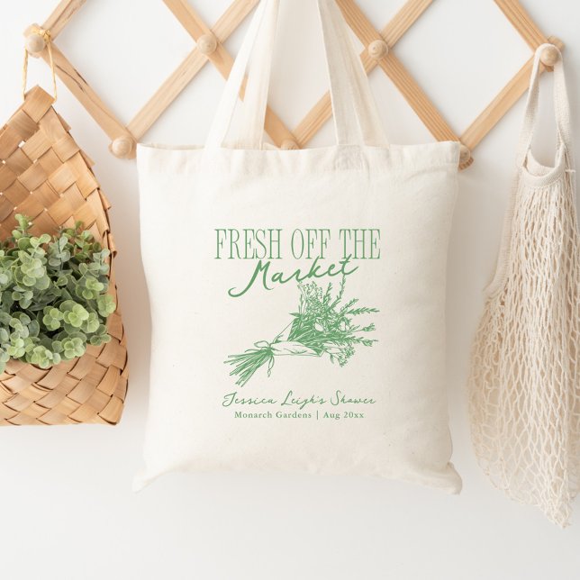 Tote Bag Nouvellement arrivée sur le marché Vert Baby Showe (Créateur téléchargé)