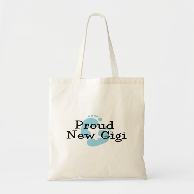 Tote Bag Nouvelles empreintes de pas fières de bébé de Gigi (Devant)