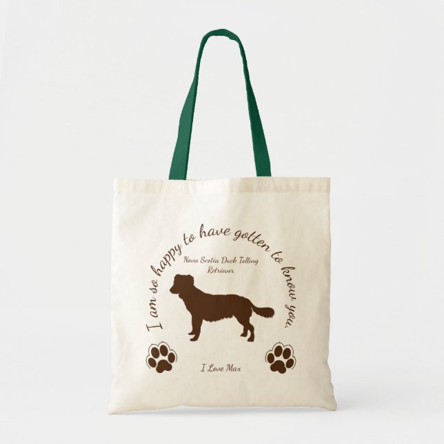 Tote Bag Nova Scotia Duck Tolling Retriever Original bag Eg (Devant)