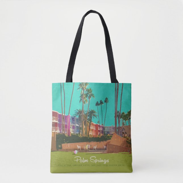 Tote Bag Ntage Palm Springs Voyage d'été (Devant)