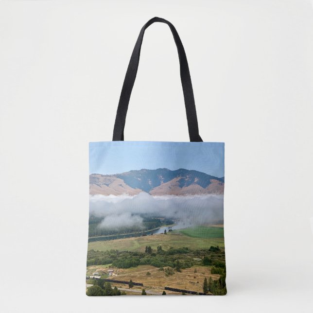 Tote Bag Nuages au-dessus de la rivière Flathead (Devant)