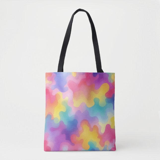 Tote Bag Nuages de couleur (Devant)