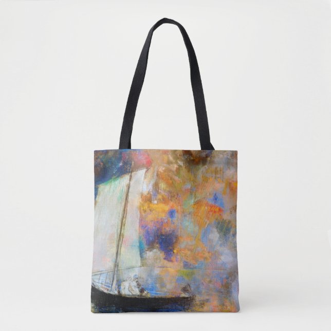 Tote Bag Nuages Fleuris, Redon (Devant)