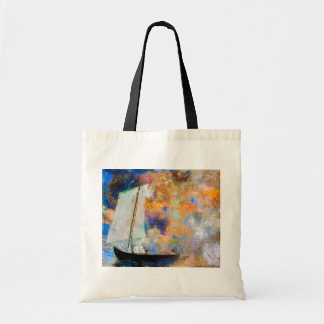 Tote Bag Nuages Fleuris, Redon (Devant)